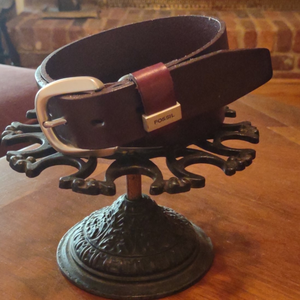 Fossil Brown Leather Belt